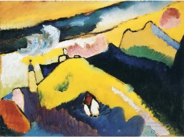 Mountain landscape with church Wassily Kandinsky Oil Paintings